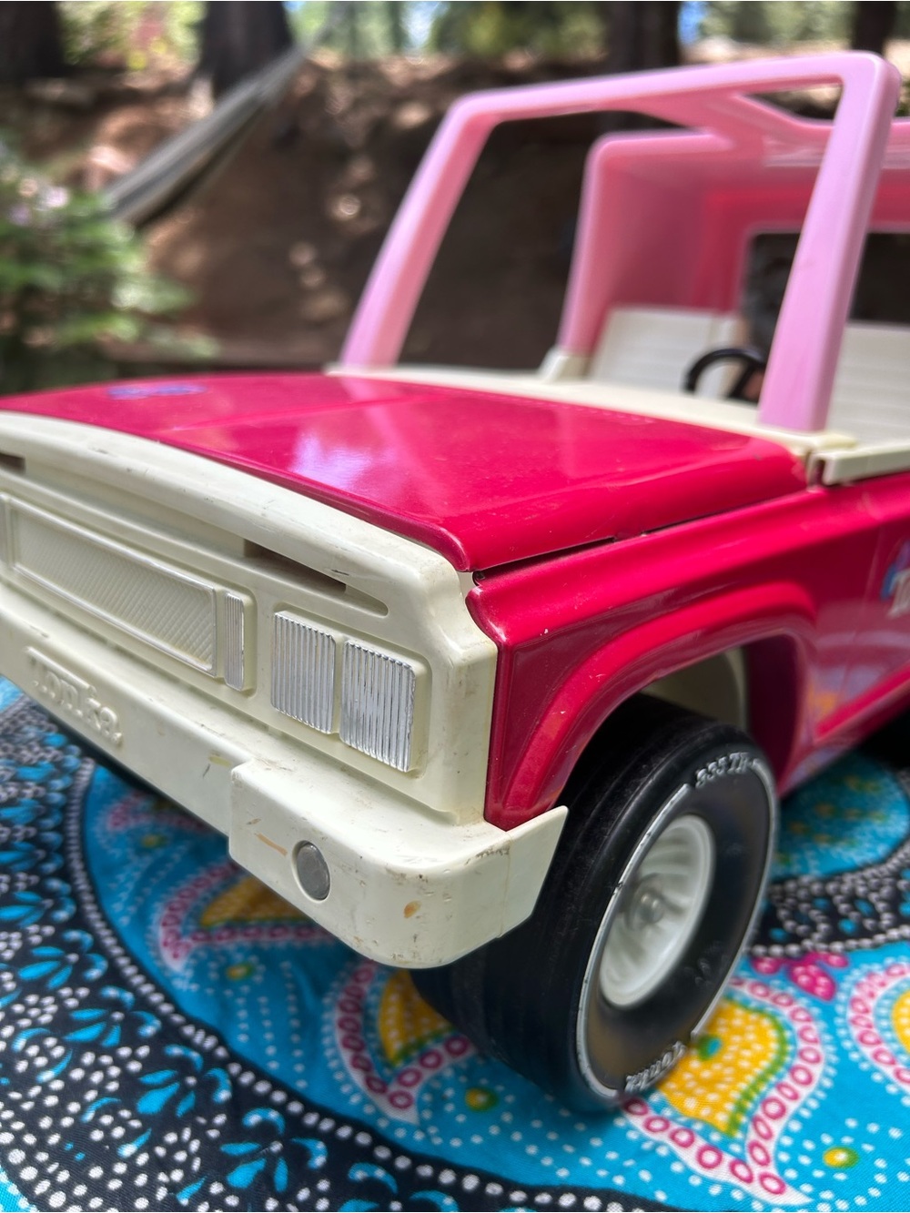 Vintage Metal Doll Jeep / Bronco by Tonka